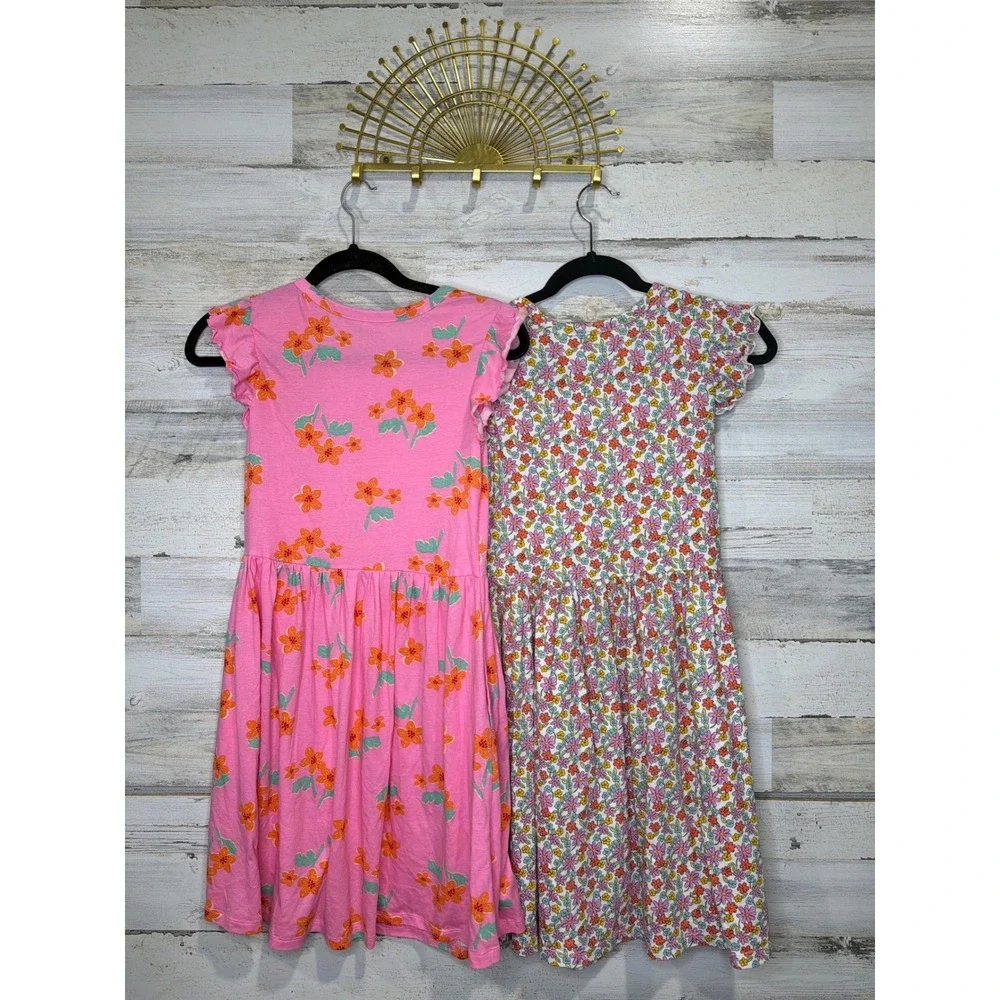 Old Navy Dress Bundle Girls XL 14/16 Pink White Floral Cottagecore EUC